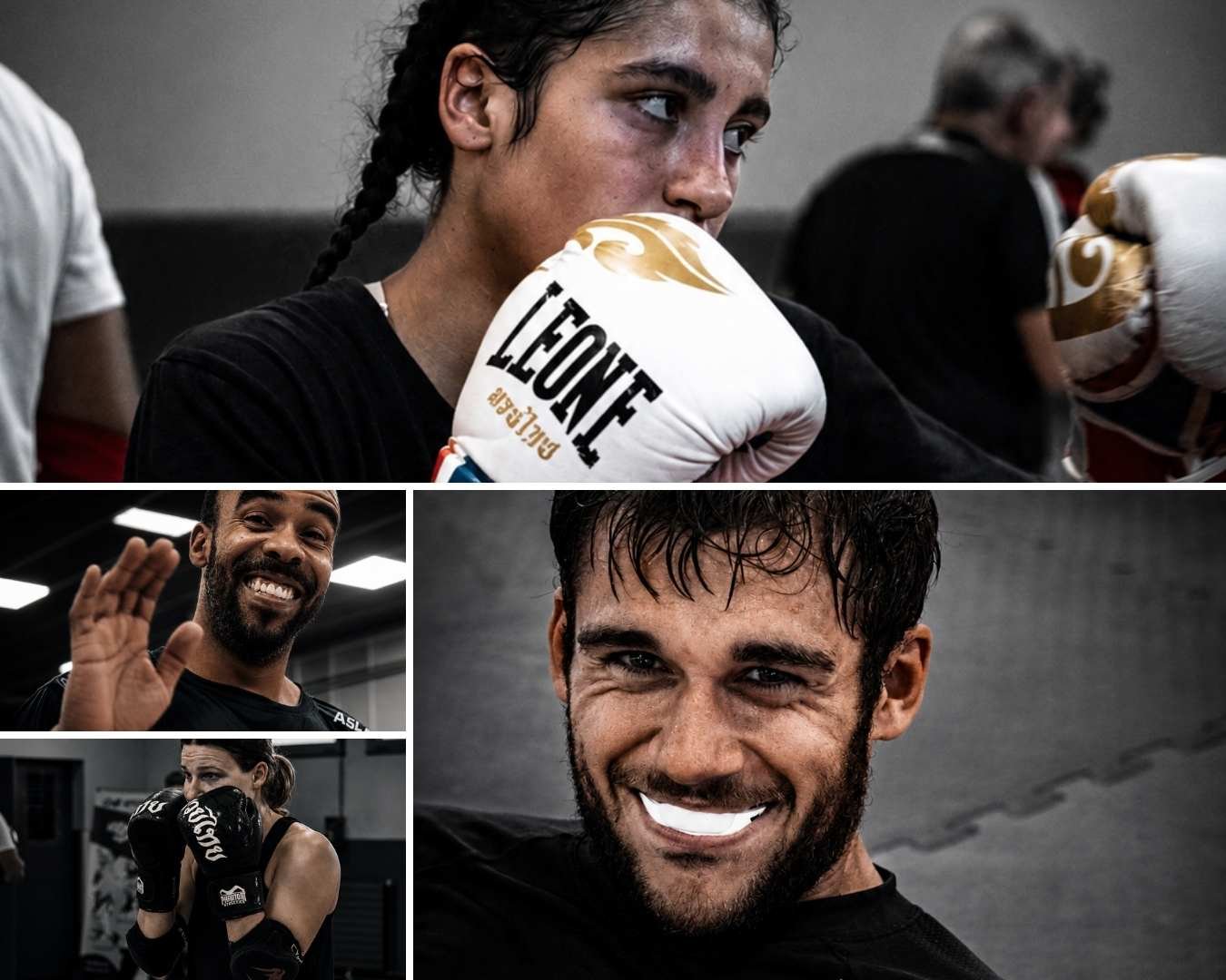 Photographies ASL Boxing United — portraits de combattants à l'entraînement