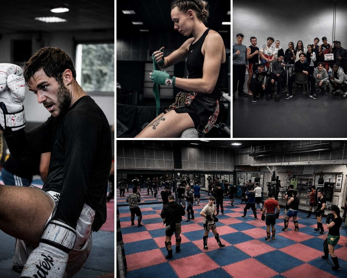 Photographies ASL Boxing United — séances d'entraînement et photo de groupe